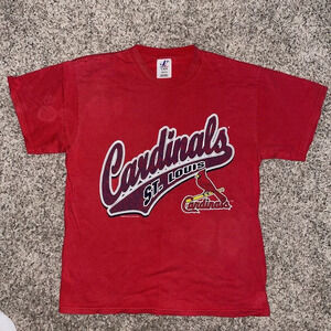 VTG Y2K‎ St. Louis Cardinals Tee Size L Logo Athletic RARE